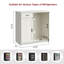 Mini armoire de réfrigérateur, armoire à café avec espace de rangement pour réfrigérateur et rangement pour bouteilles de vin avec prises de courant, convient au réfrigérateur de 24 po, mini-support de réfrigérateur et armoire à vin avec buffet pour la salle à manger de cuisine - blanc 41C08237E7D142C68EEC2CF179240836-446748538
