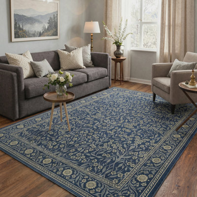 Tapis bleu / vert Allendale Aria