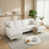 Velours blanc crème sélectionné