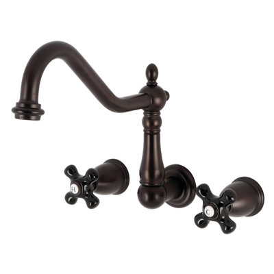 Kingston Brass Duchess Two-Handle 3-Hole Wall Mount Roman Tub Faucet