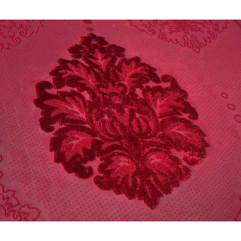 Hughesville Semi Sheer Curtain Single Panel, 140 W x 229 D cm, Red