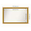 Townhouse Gold Non-Beveled Bathroom Wall Mirror-1016737494