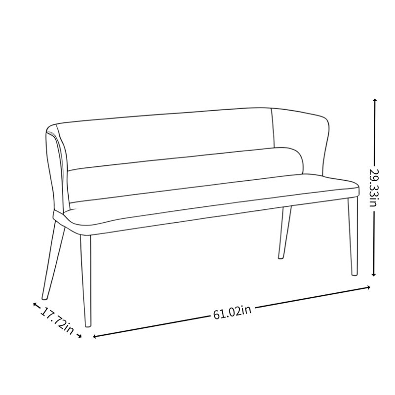 Banc de luxe Simple Light, Atrovirens