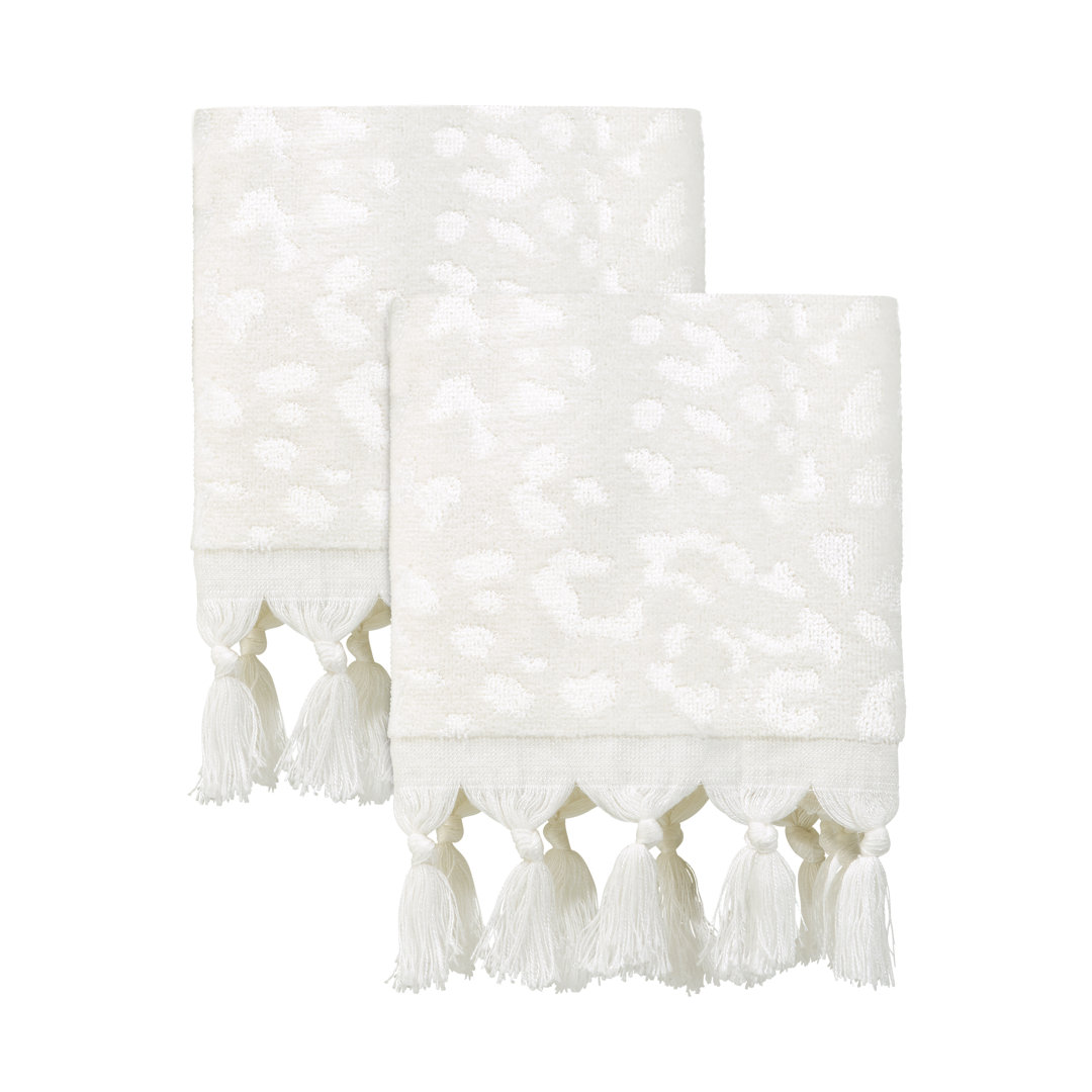 Nicole Miller Celina 100% Cotton Midweight Jacquard Hand Towel (Set of 2) Nicole Miller Home