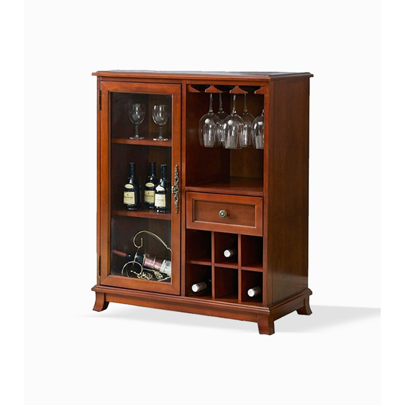 31.50" Brown Rectangular Solid Wood Wine Racks, Brown