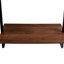 3 niveaux et 2 tablettes en bois flottantes fixées au mur en métal pour les accessoires de salle de bain
