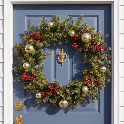 18'' in. Lighted Faux Garland