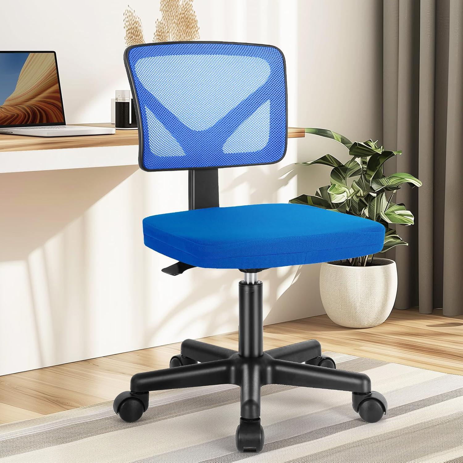 Armless Chairs Small Office Chairs With Arms Armless Desk Chair - Main Image