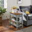 Table de bout rustique avec rangement Farmhouse