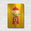 «Gumball Machine» par Ann Kelle, art mural en métal doré, 16 po x 24 po-133651251