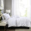 Housse de couette en coton blanc et coton
