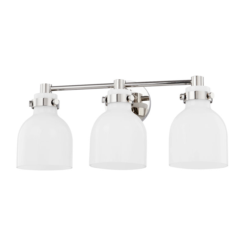 Elli 3 Light Bath and Vanity, Polished Nickel