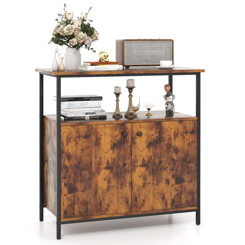 Ahsia Metal Rectangle Sideboard Accent Chest