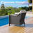 Polyethylene (PE) Wicker Wicker Outdoor Handrails Shaped Steel 2-Armrest Chairs Set with Beige Cushion-1883934895
