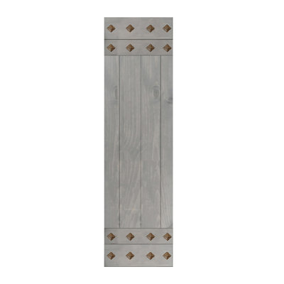 84'' Solid Wood Paneled Matte without Installation Hardware Kit Barn Door