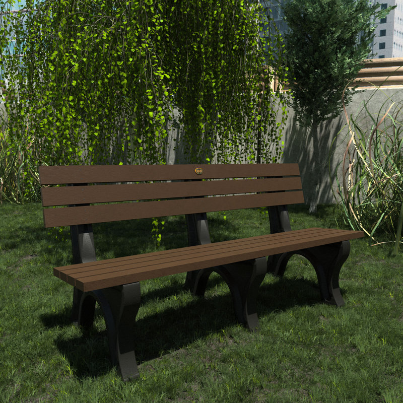 Swing Outdoor Bench, Weathered Acorn