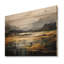 Gris et jaune, paysage de montagne abstrait IV - paysage abstrait sur bois-1029561578
