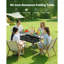 Table de camping pliante en aluminium