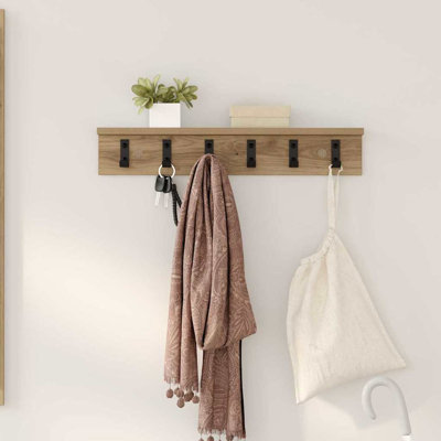 Wall-Mounted Coat Rack 60 X 10.5 X 10.5 Cm