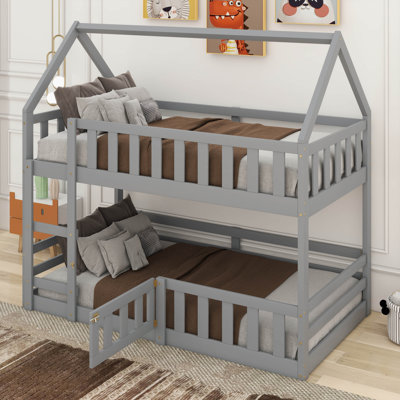 Kids Twin Over Twin Bunk Bed by Harper Orchard