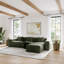 Barrett Minimalist Oversized Modular Comfy Fabric Sofa for Living Room, L Shaped Sectional Couches with Ottoman (3 Seats+Ottoman)-1009600580-1033060104-1033060107