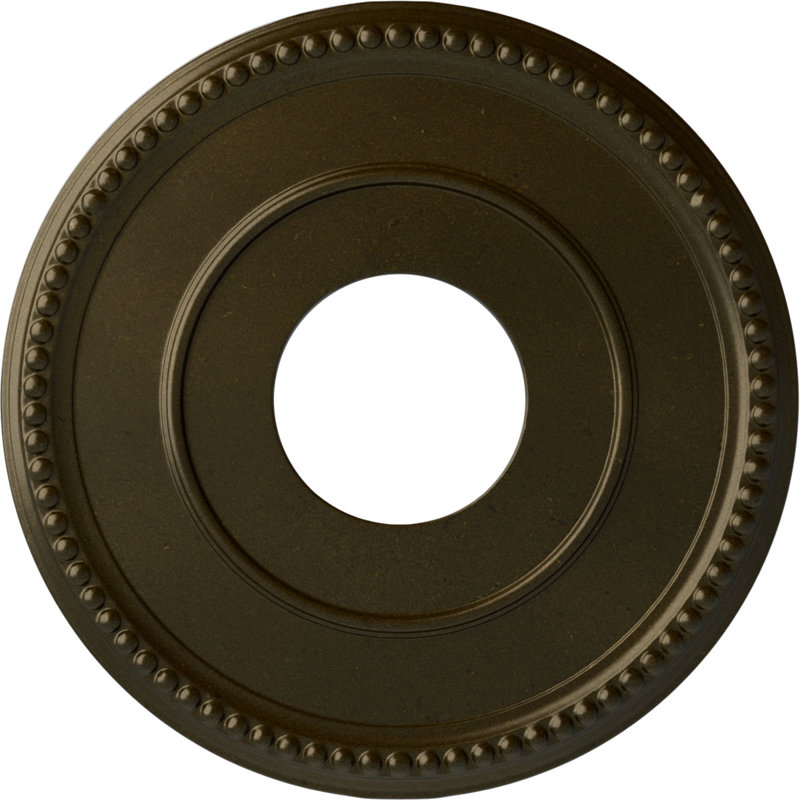 Médaillon de plafond en spirale Endurathane, Vert / doré
