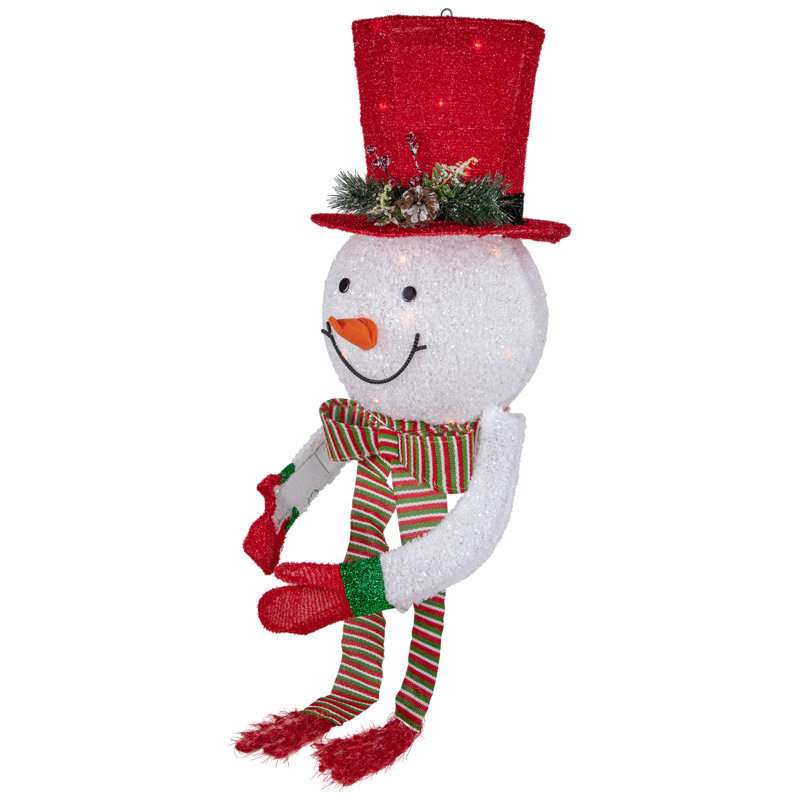 21.5'' Polyester Snowmen Lighted Tree Topper