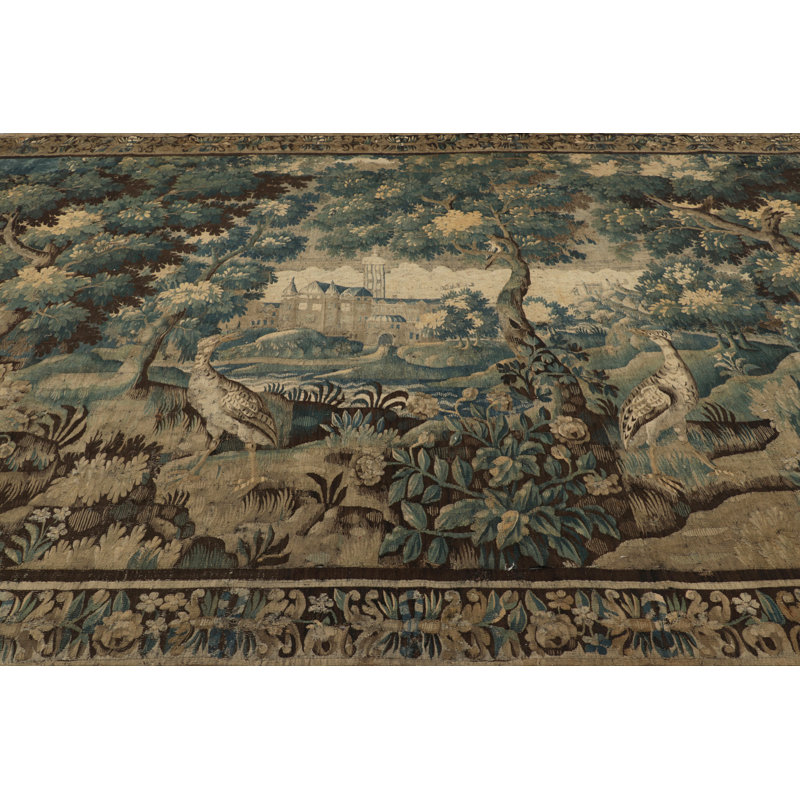 European, Antique One-of-a-Kind 9'X15'6 Area Rug