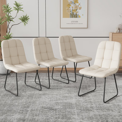 47cm H Tufted Upholstered Upholstered Back Side Chair