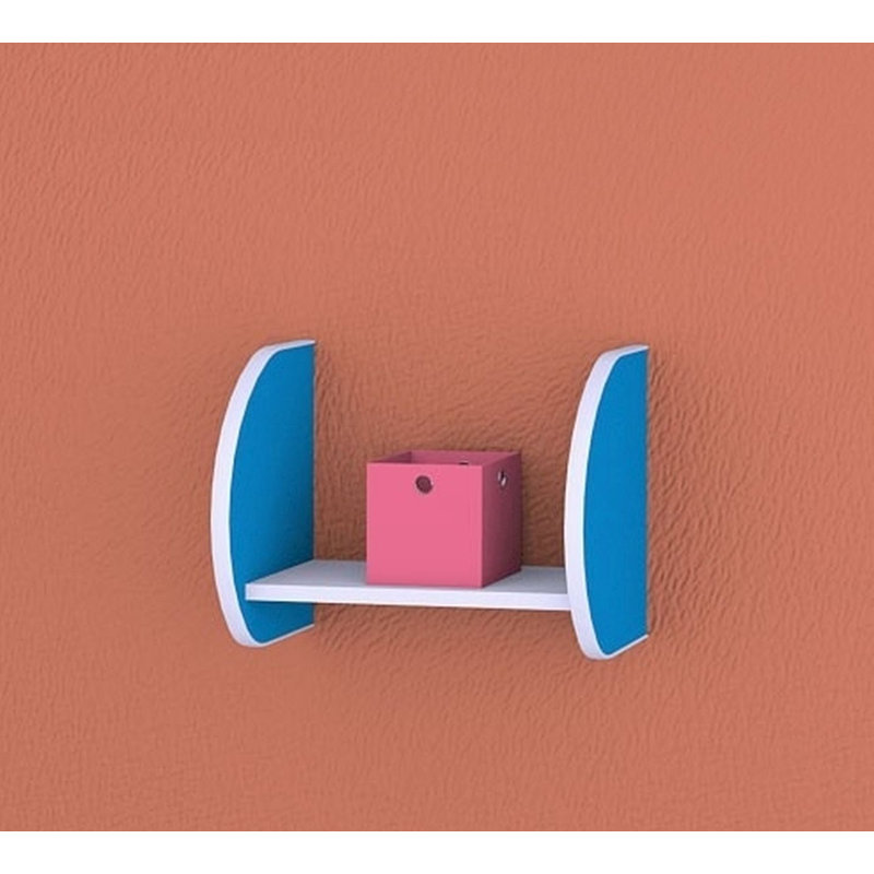 Arrin Floating Shelf, 34cm H x 44cm W x 25cm D, Blue