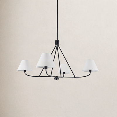 Iron 4-Light Chandelier