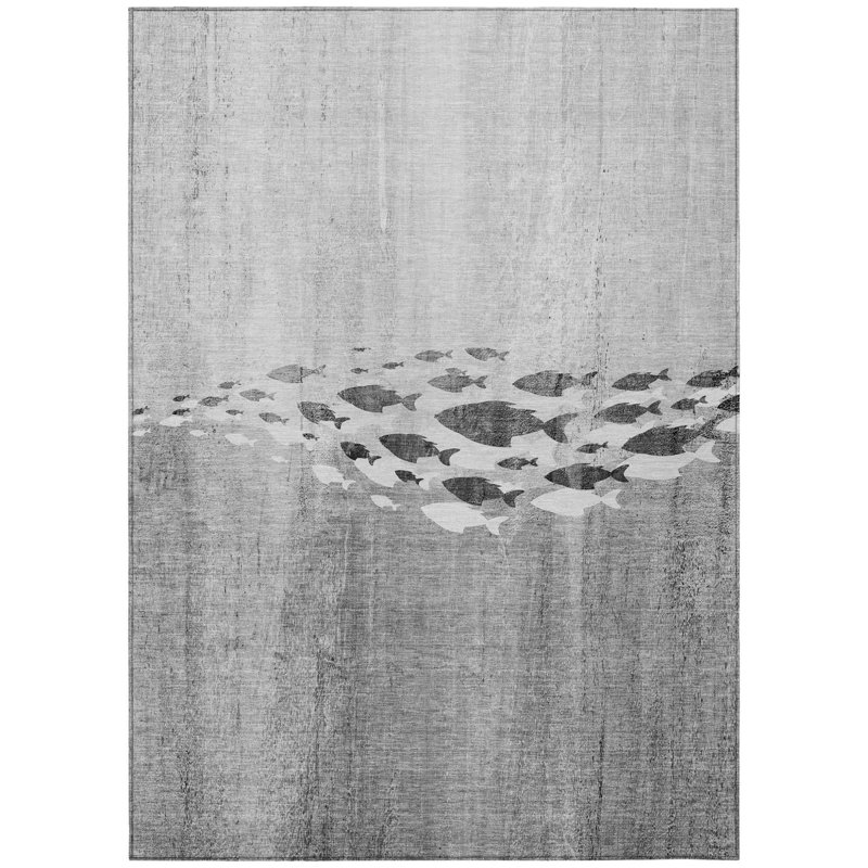 HomeRoots Rectangle Machine Woven Area Rug