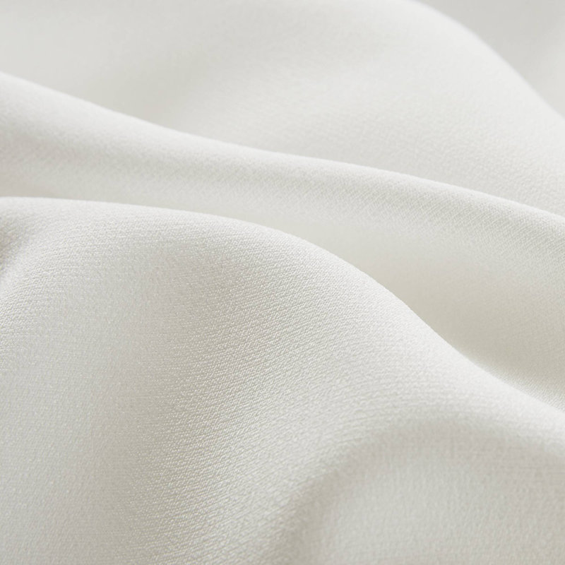 White Sheer Polyester Rod Pocket Back Tab Window Panel