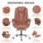 Noshin Ergonomic Faux Leather Massage Executive Chair-324681372
