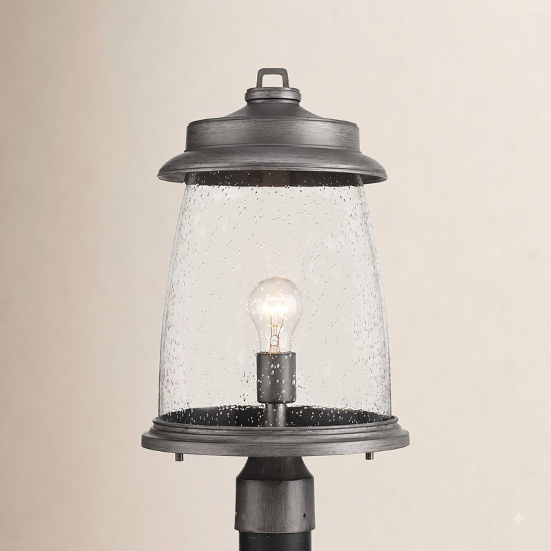 Cedrick Seeded Lantern Head, Antique Pewter