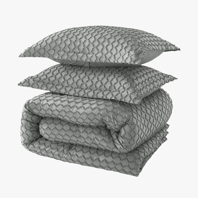 Ensemble d'édredon réversible en microfibre 3 pièces Allistir