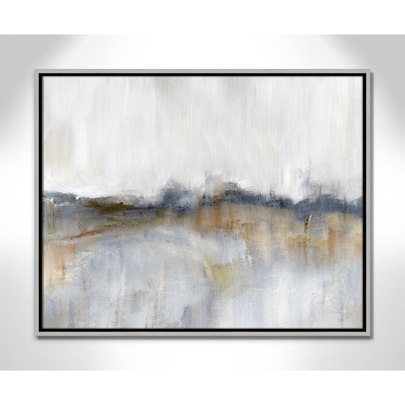 Autumnal Tide by Nan - Floater Frame Print on Canvas, 23.5'' H x 29.5'' W x 2'' D, Silver Framed