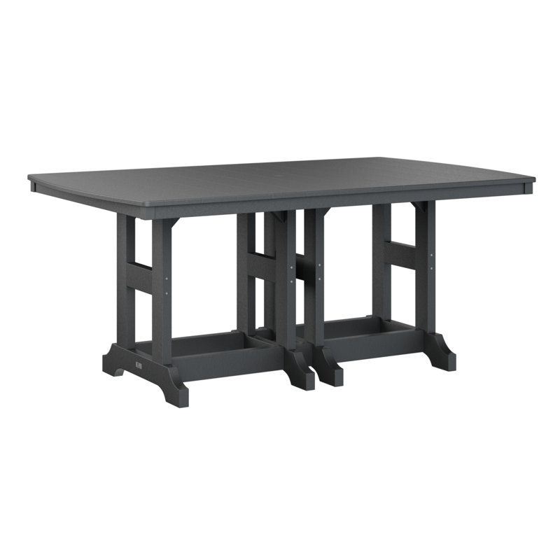 Table de salle à manger rectangulaire Berlin Garden, H 30,87 po x l 72 po x P 44 po, Noir