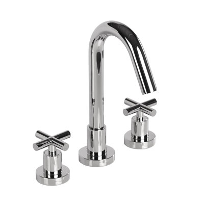 Cigno Widespread Bathroom Faucet with Drain Assembly