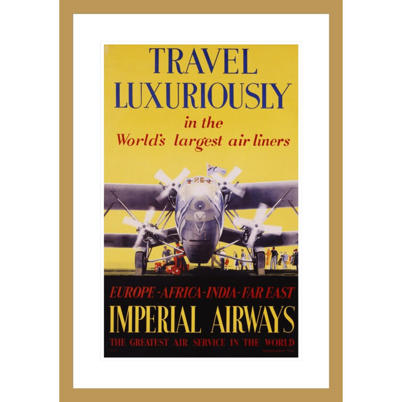 «Travel Luxuriously» par V.L. Danvers - estampe numérique encadrée, H 29,5 po x l 20,79 po