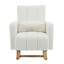 Chaise berçante d'appoint rembourrée avec coussin