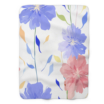 Wild Bloom Art - couverture de qualité supérieure 1 pièce