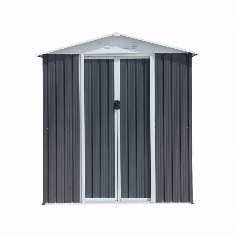 Outdoor Storage Sheds 6Ftx4ft Apex Roof, Gray
