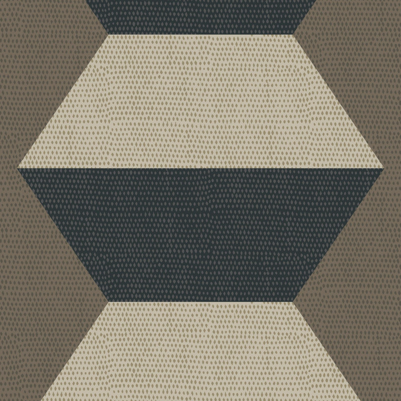 Infinity Blocks - Coconut Husk Wallpaper