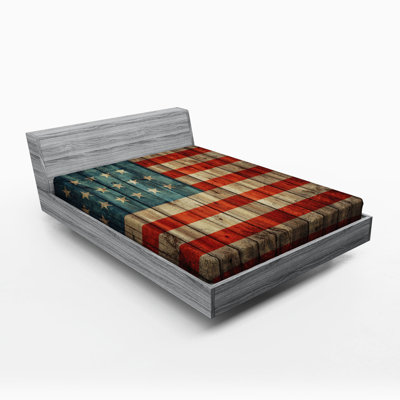 Microfiber Striped Fitted Sheet