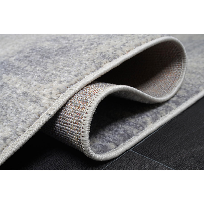 Tapis gris Oklee, Rectangle 5 pi 2 po x 7 pi 6 po