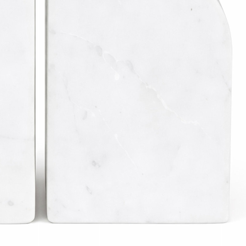 Serre-livres Cole and Gray, Blanc