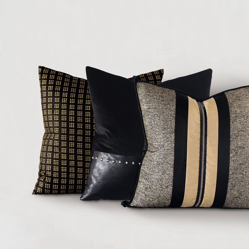 Barclay Appliqued Feather Throw Pillow