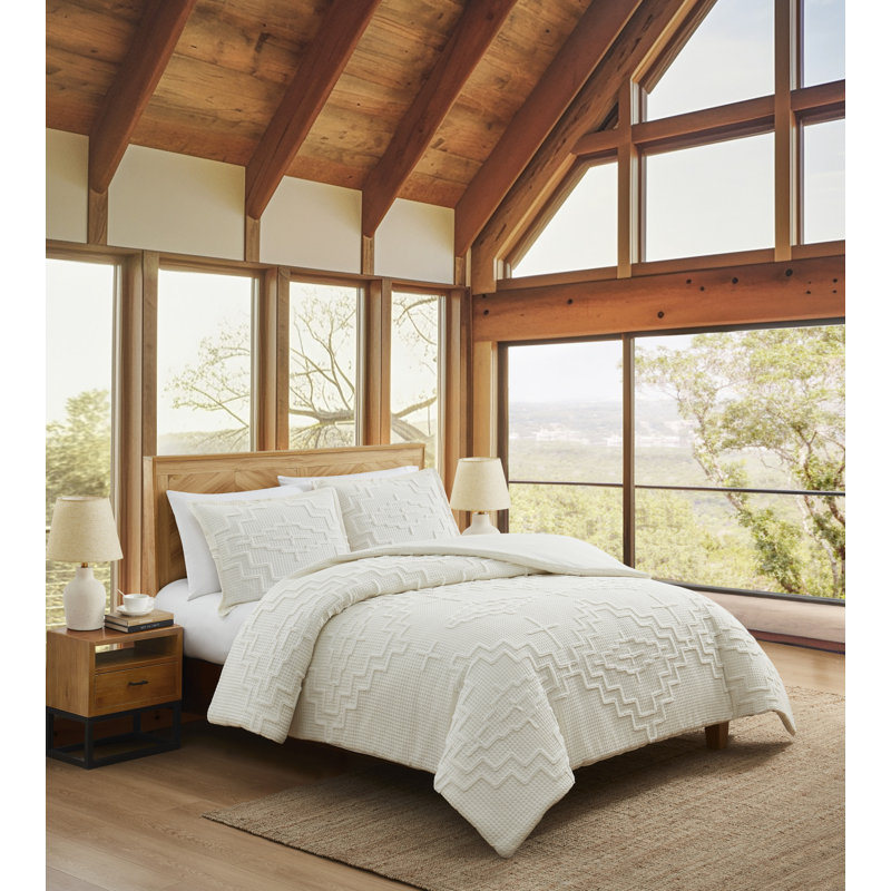 Kiva Steps Comforter Ivory King, Ivory, King Comforter + 2 Shams