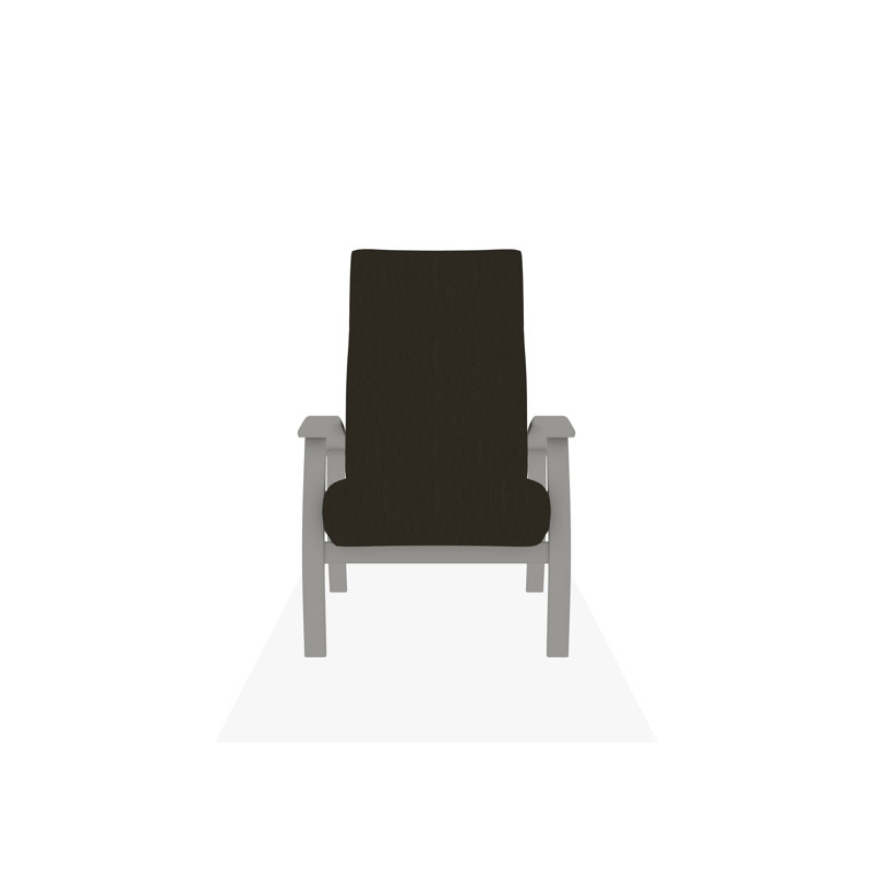 Belle Isle Outdoor Lounge Chair, Huskie, Snow